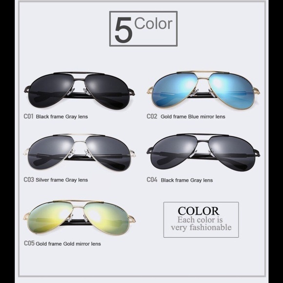 AOFLY Authentic Aviator Men's Sunglasses - Picture 8 of 8